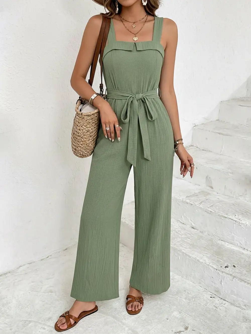 Valenna Sculpt Wide-Leg Jumpsuit