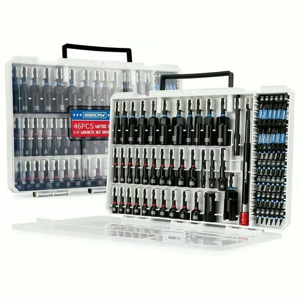 🔥46-Piece Magnetic Impact Nut Driver Set