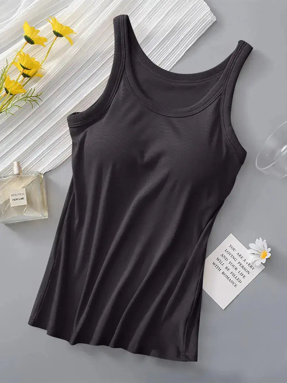 Round Neck With Built