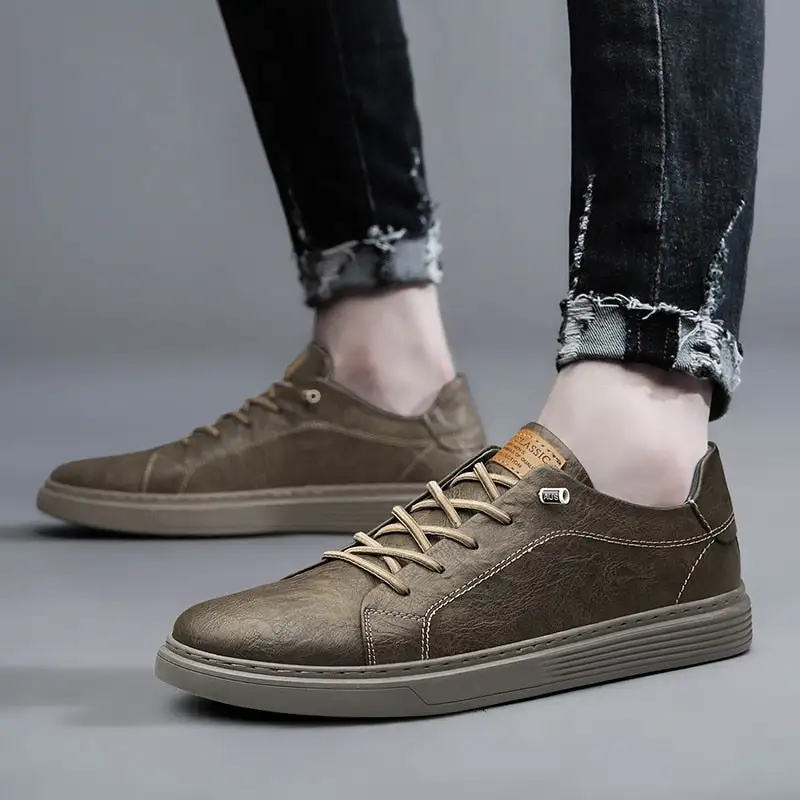 Lace Leather Oxford Shoes