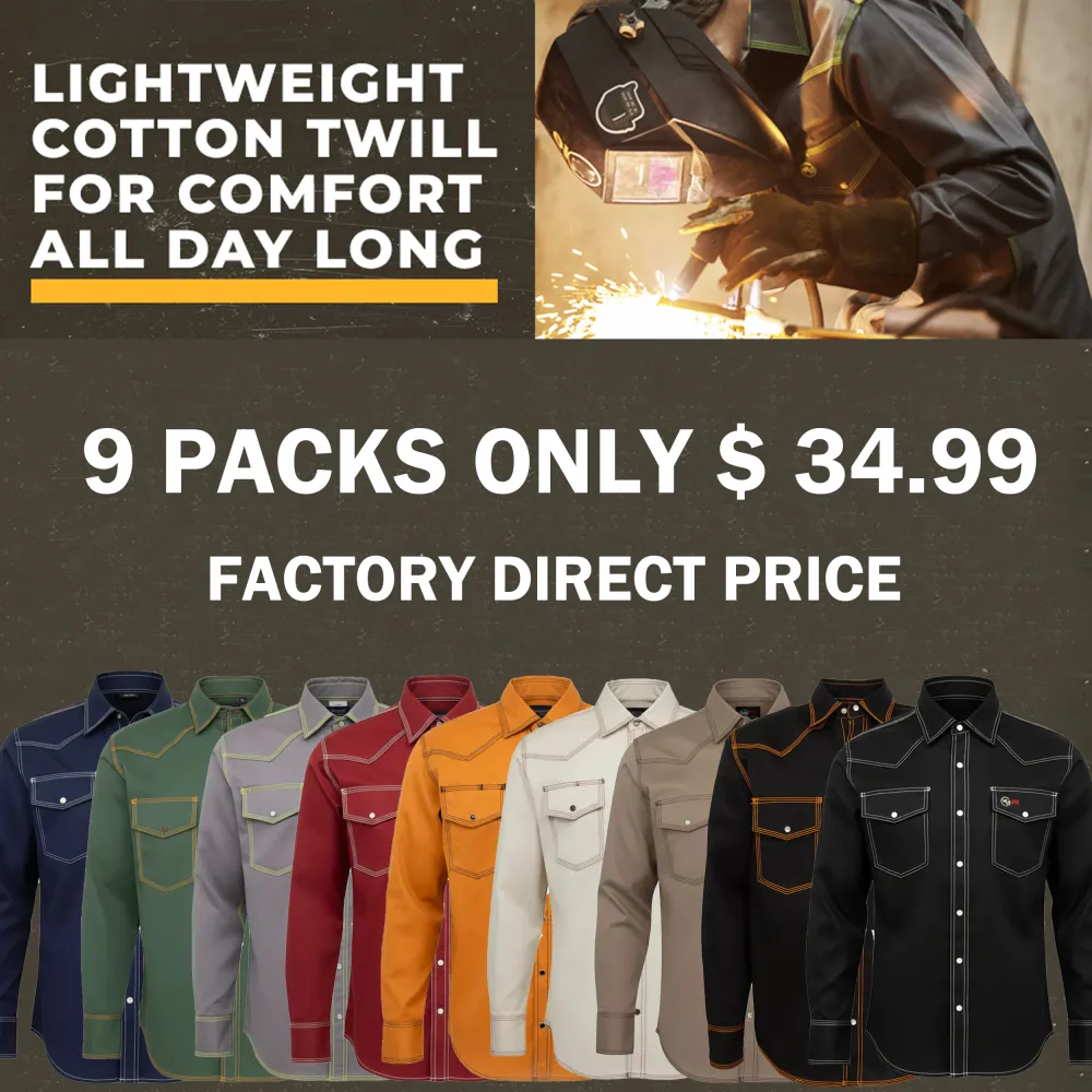 🔥𝗛𝗢𝗧 𝗦𝗔𝗟𝗘 - Men's FR Classic Western Welding Shirt