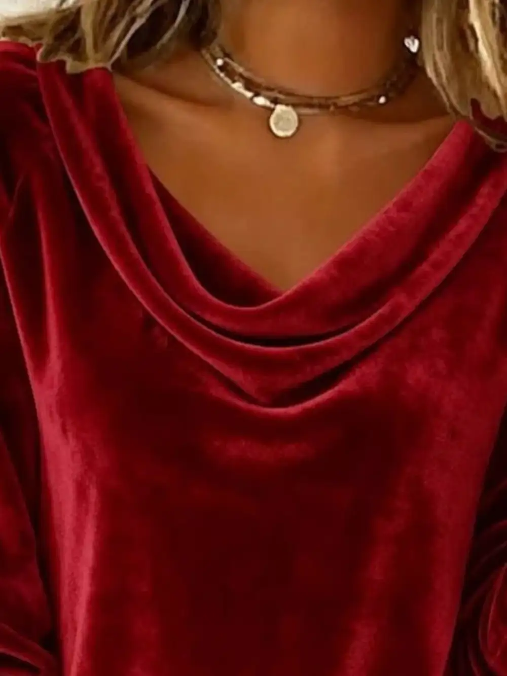 Velvet Long Sleeve Top