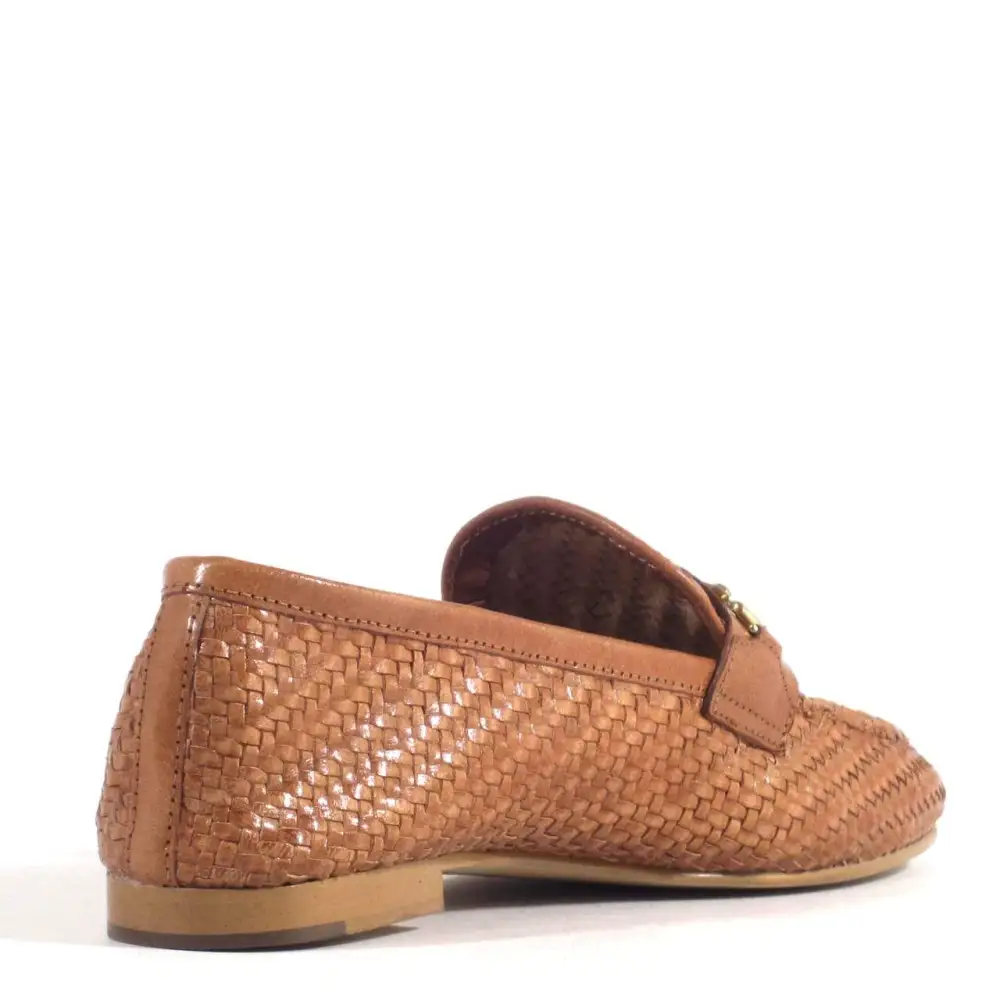Airy Woven Leather Loafers