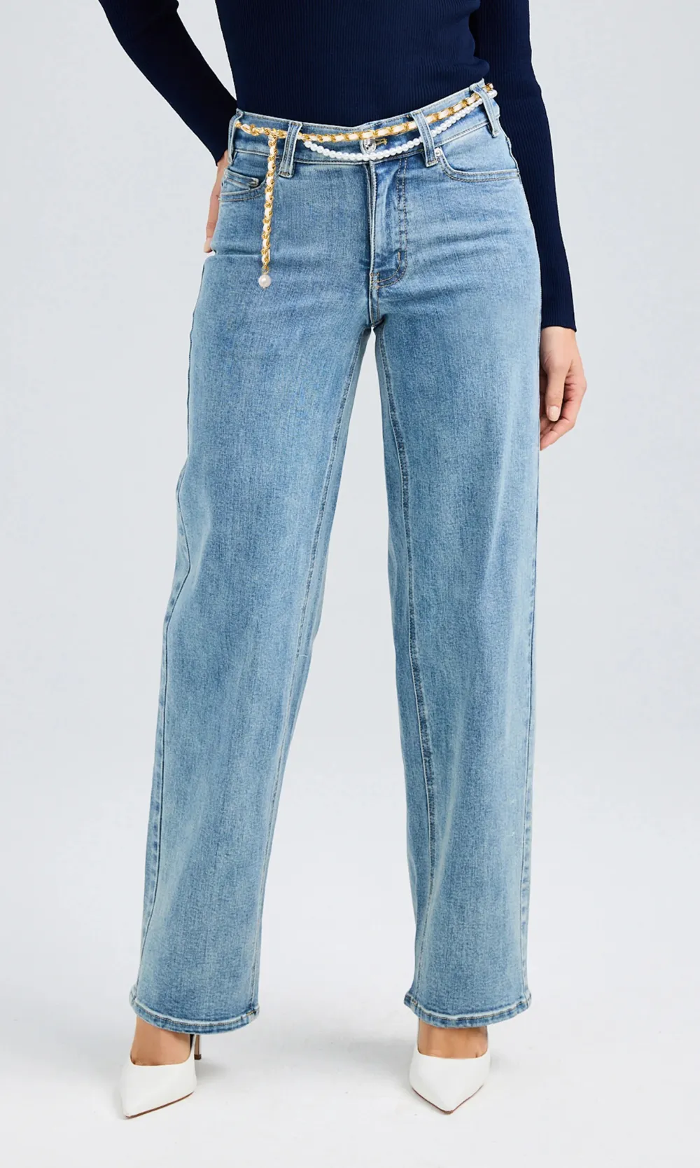 Casual Jeans With Belt