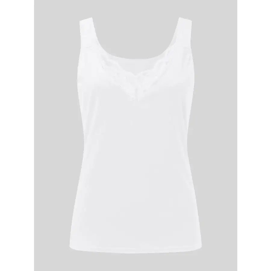Full Size Lace Detail Sweetheart Neck Tank