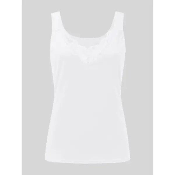 Full Size Lace Detail Sweetheart Neck Tank