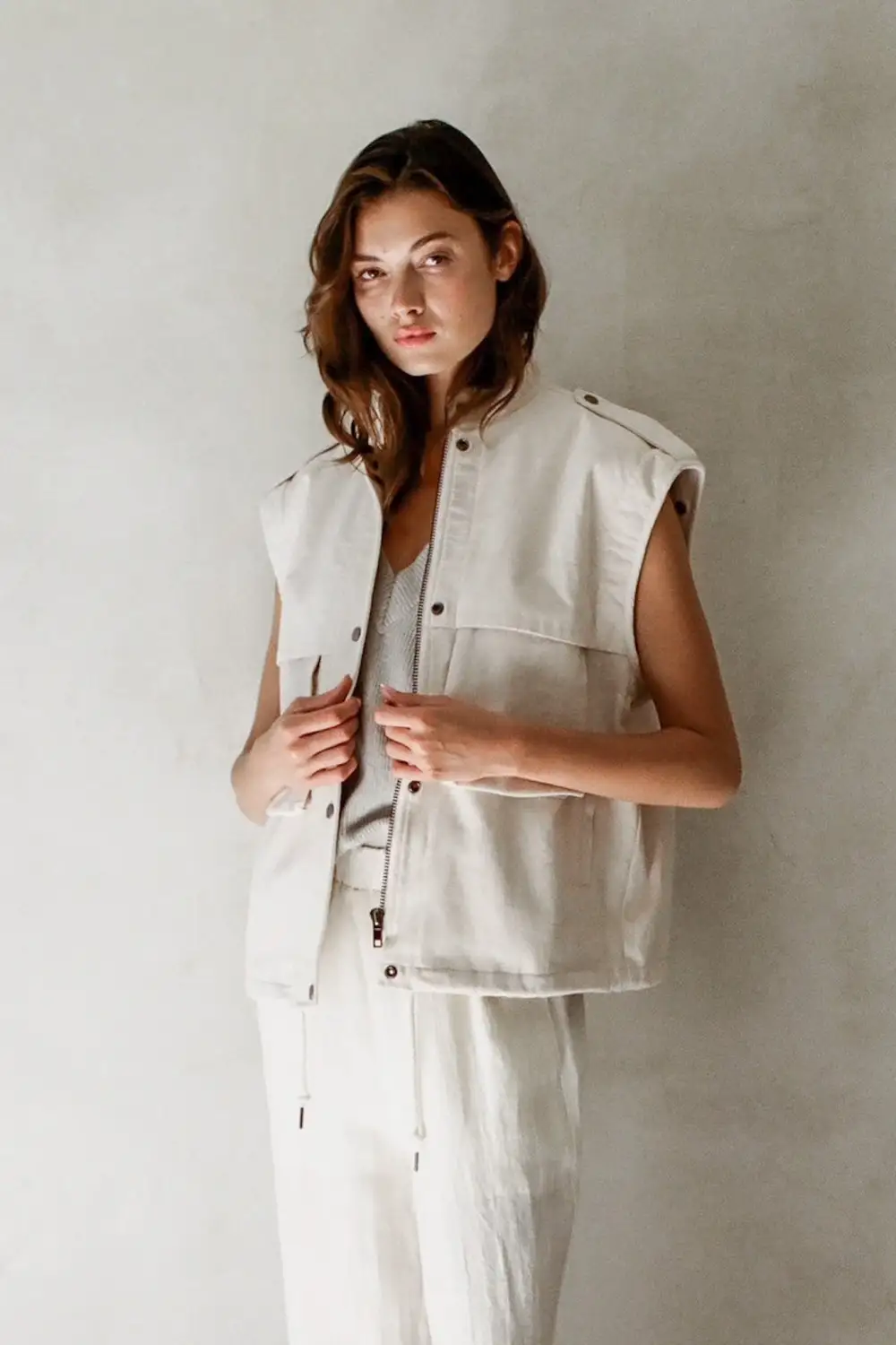 Simple Cut Relaxed Soft Jacket