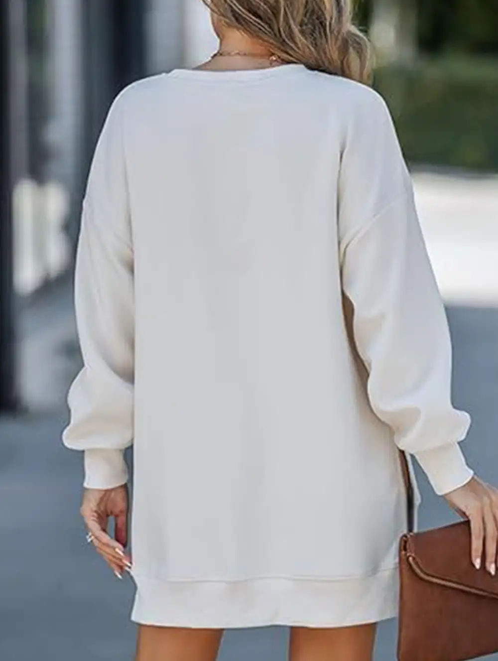 Side Zip Patchwork Pullover Sweatshirt