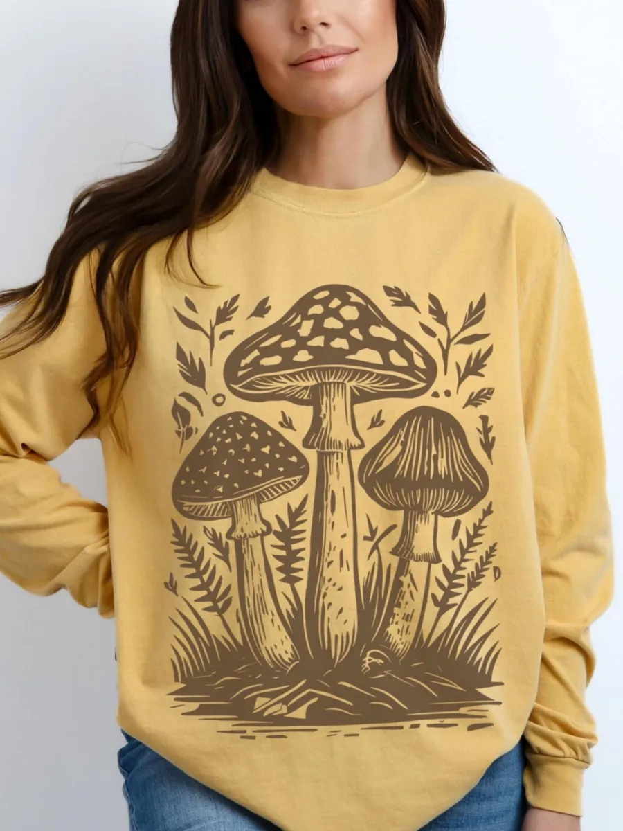 Vintage Forest Mushroom T-Shirt