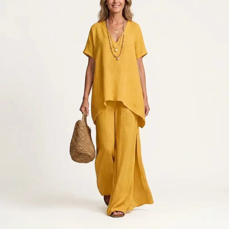 Women's Relaxed Wide-Leg Set