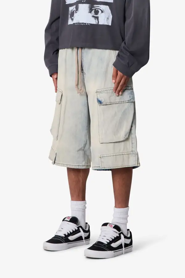 Everyday Cargo Denim Shorts