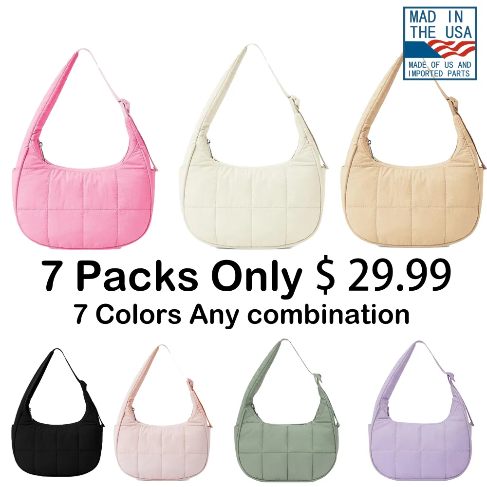 🛍️ Clearance Sale — 40% OFF! | Women's Solid Color Quilted Shoulder Bag – Fashionable Large Capacity Underarm Bag for Daily Use