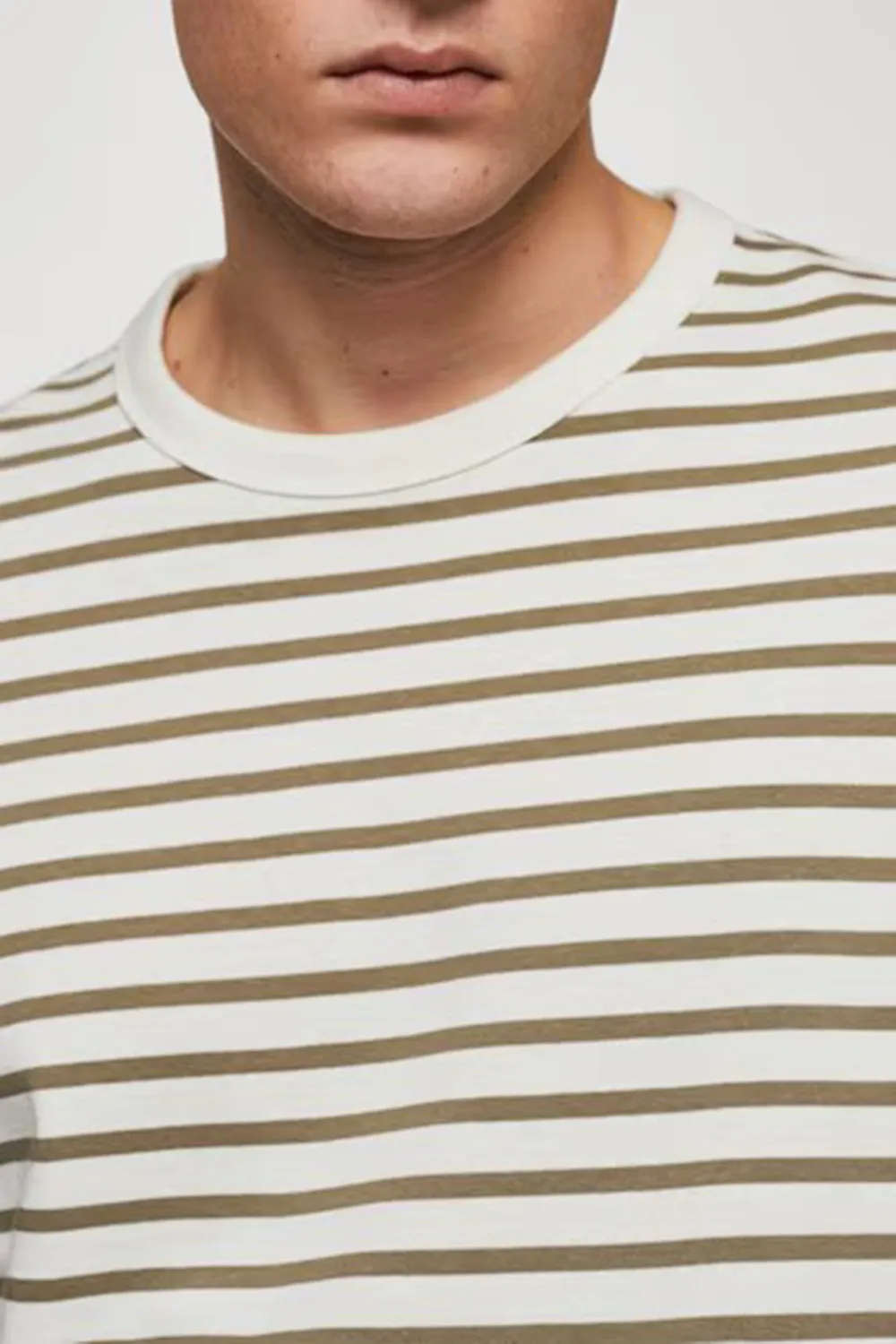 Striped Cotton Long Sleeves T-Shirt