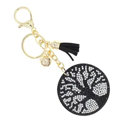 Tree of Life Crystal Keychain