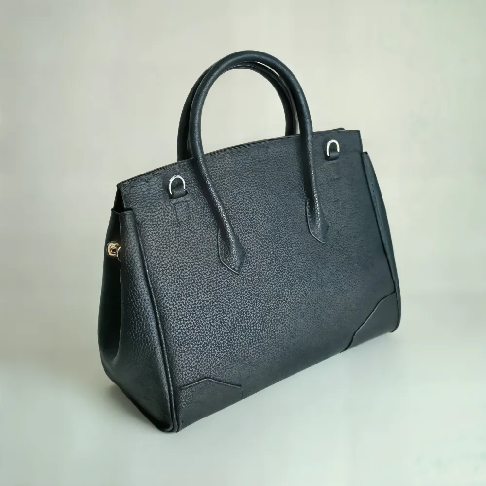 Buckle Leather Handbag