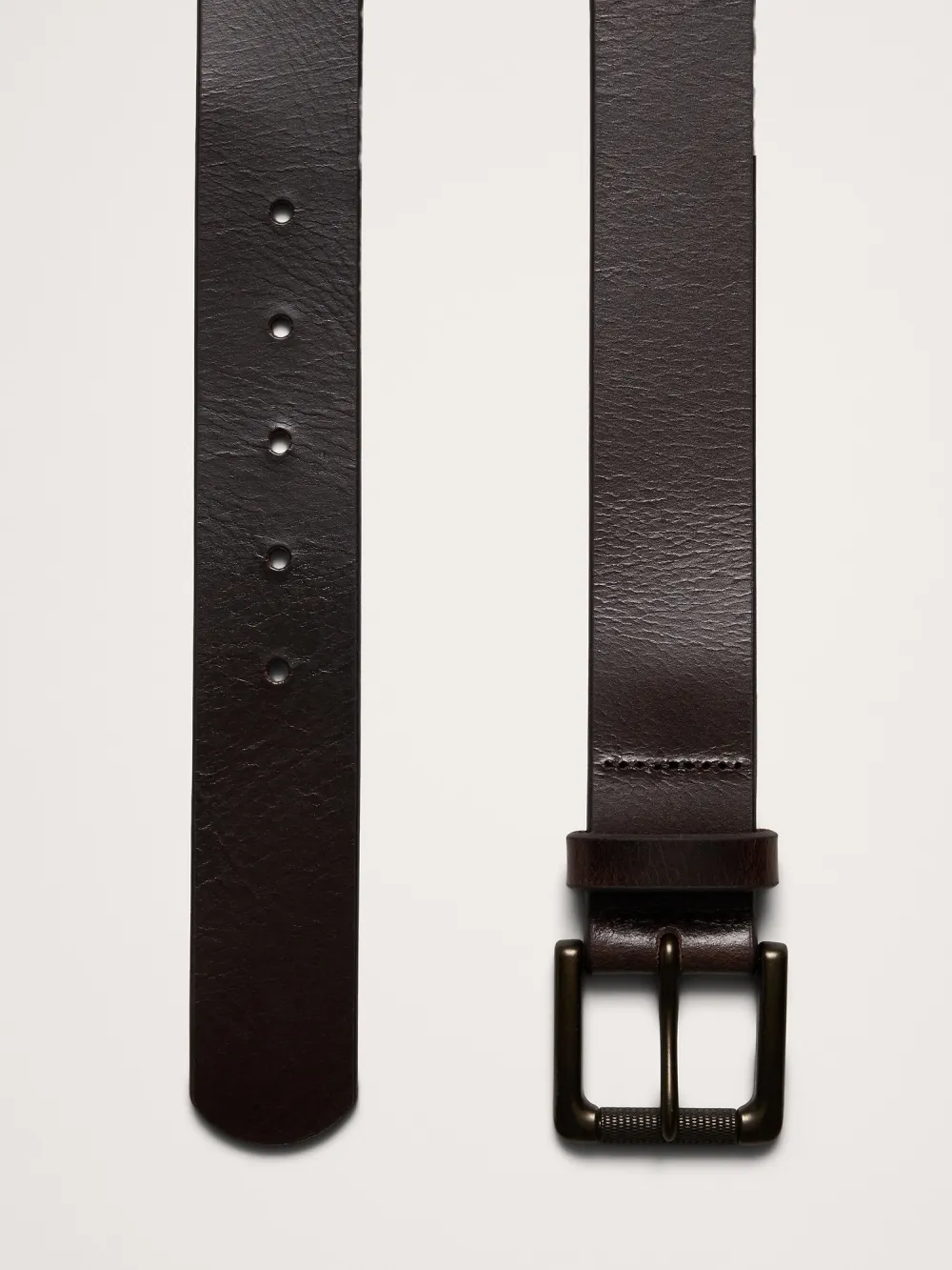 Wide Tooth Men's Casual Black Belt