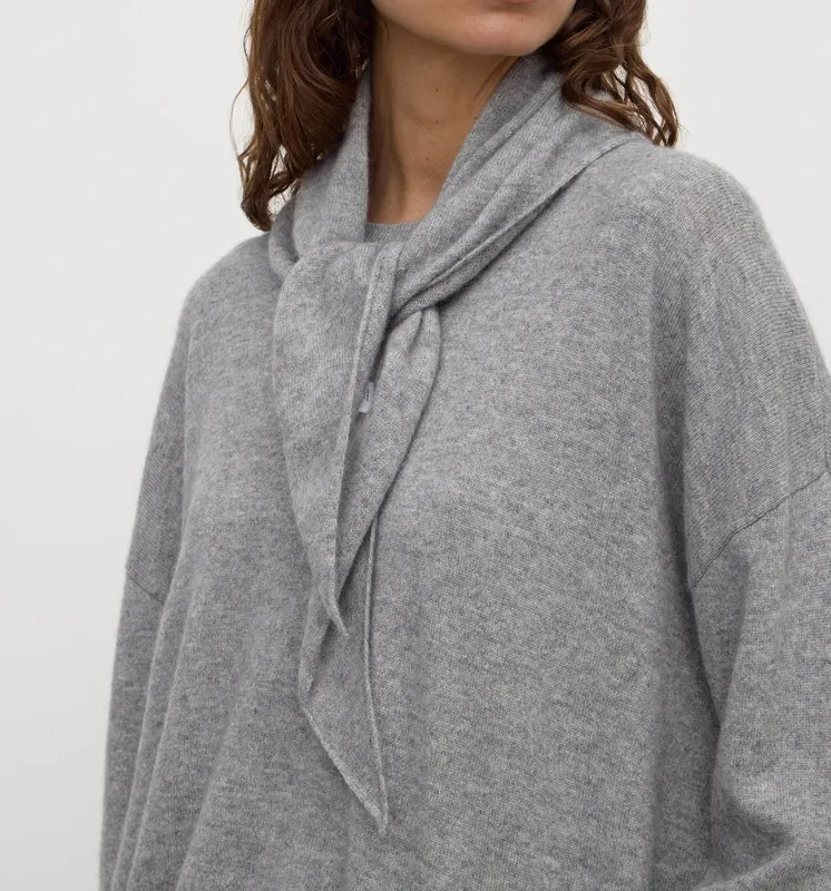 Gray Marle Cashmere Triangle Scarf