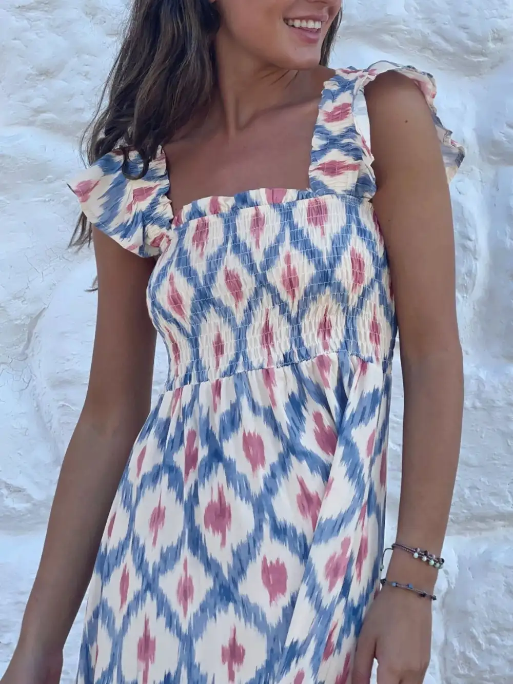 Ruffle Smocked Maxi Dress