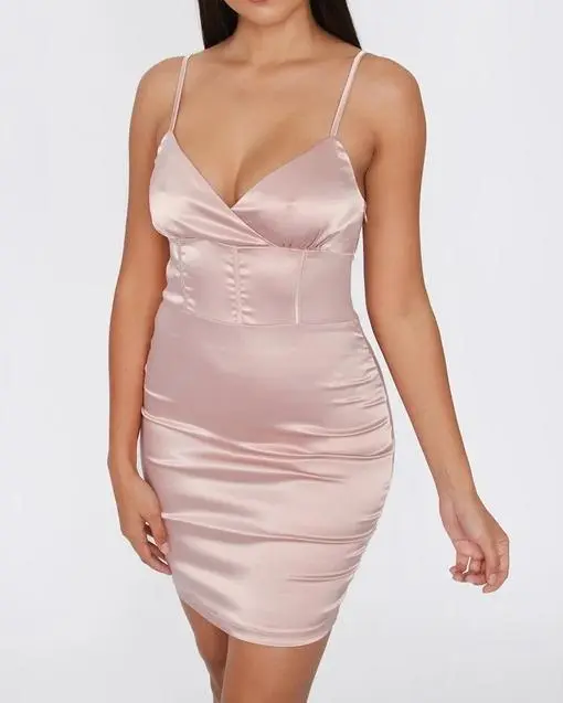 Satin Mini Dress Mini Dress