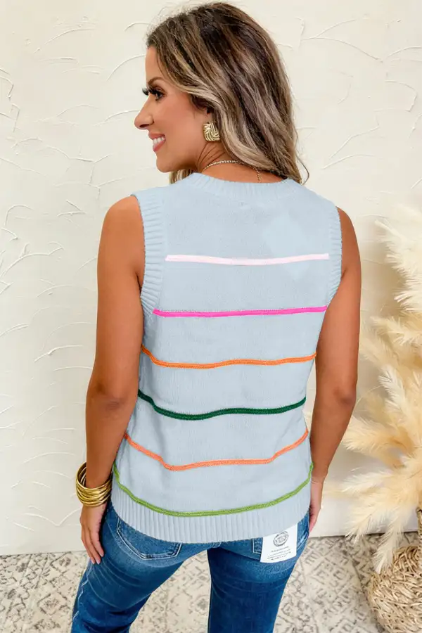 Striped Round Neck Sweater