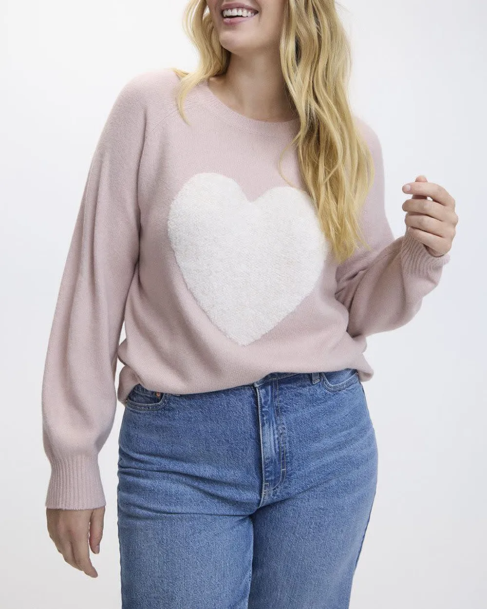 Daily Long-Sleeve Crew-Neck PlushSoft Sweater