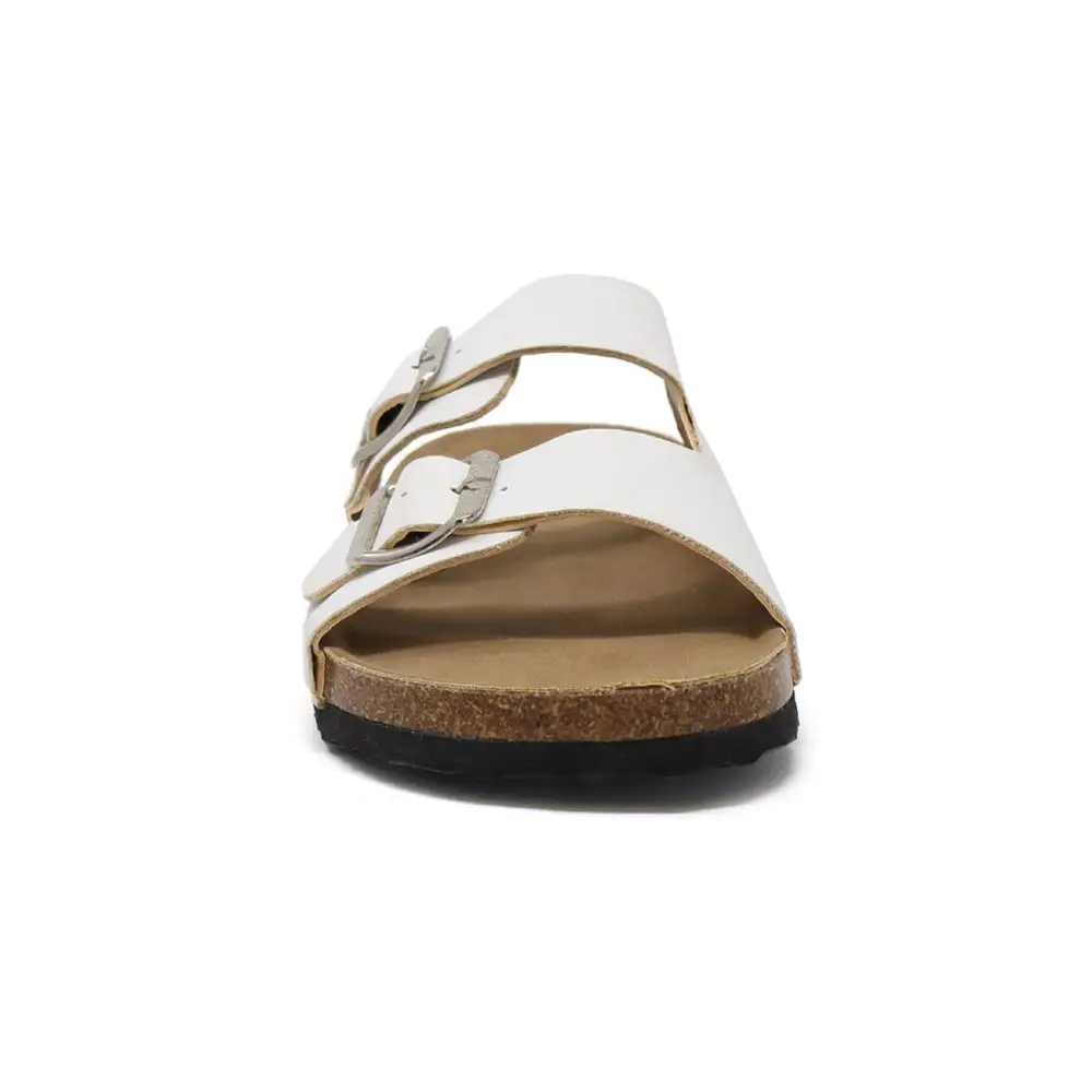 Pu Sandal with Two Piece Upper and Buckle
