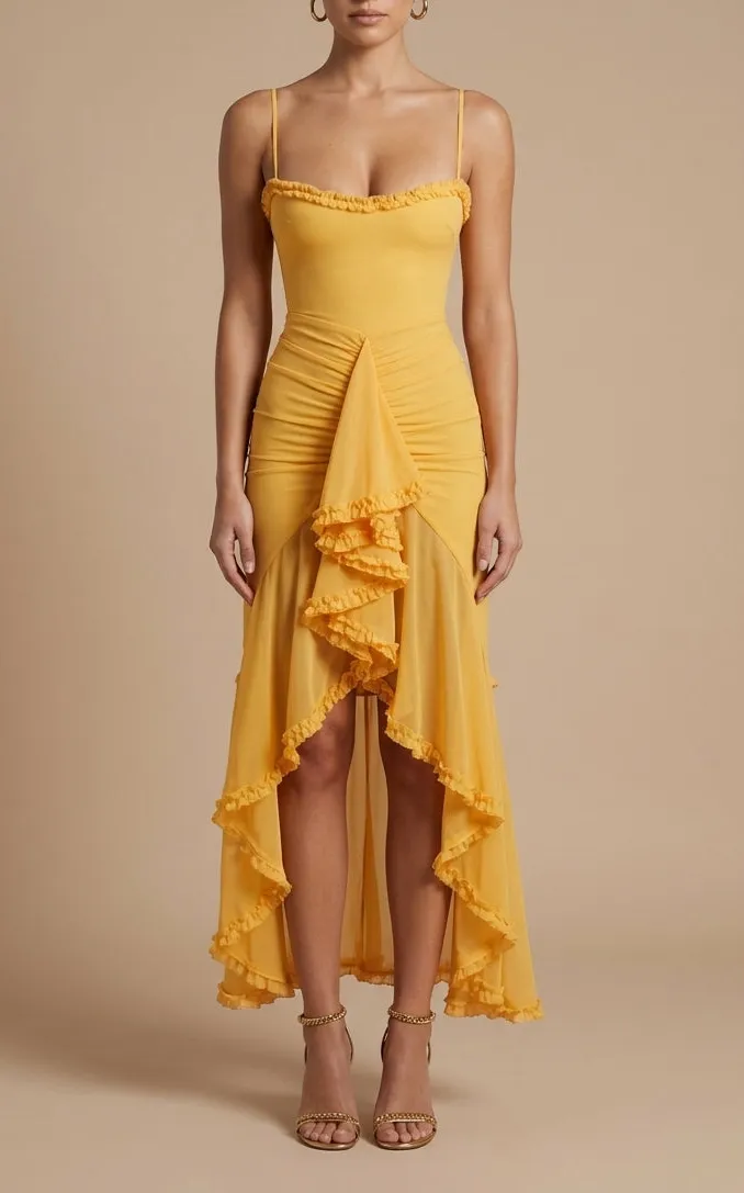 Bodycon Ruched Maxi Dress
