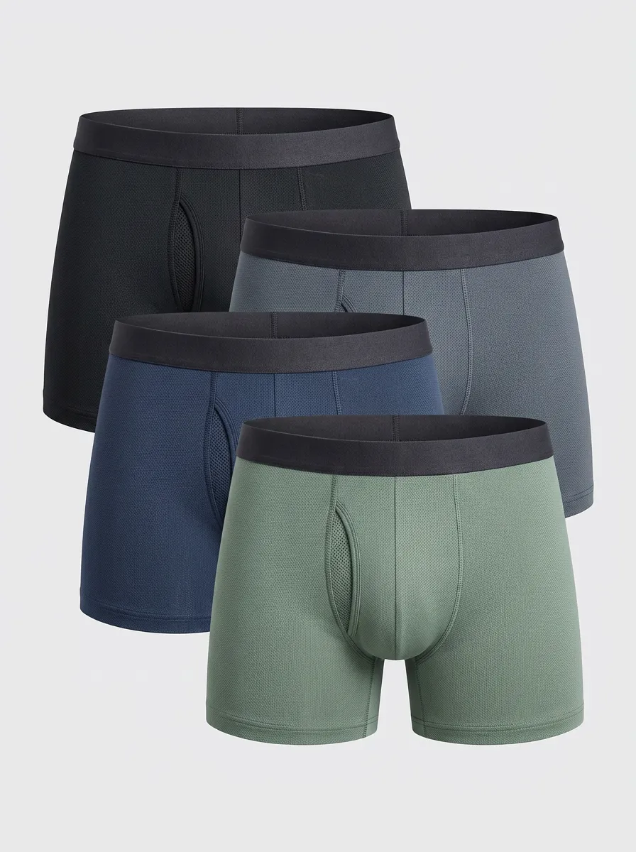 Comfort Relaxed Fit Four Pack Briefs