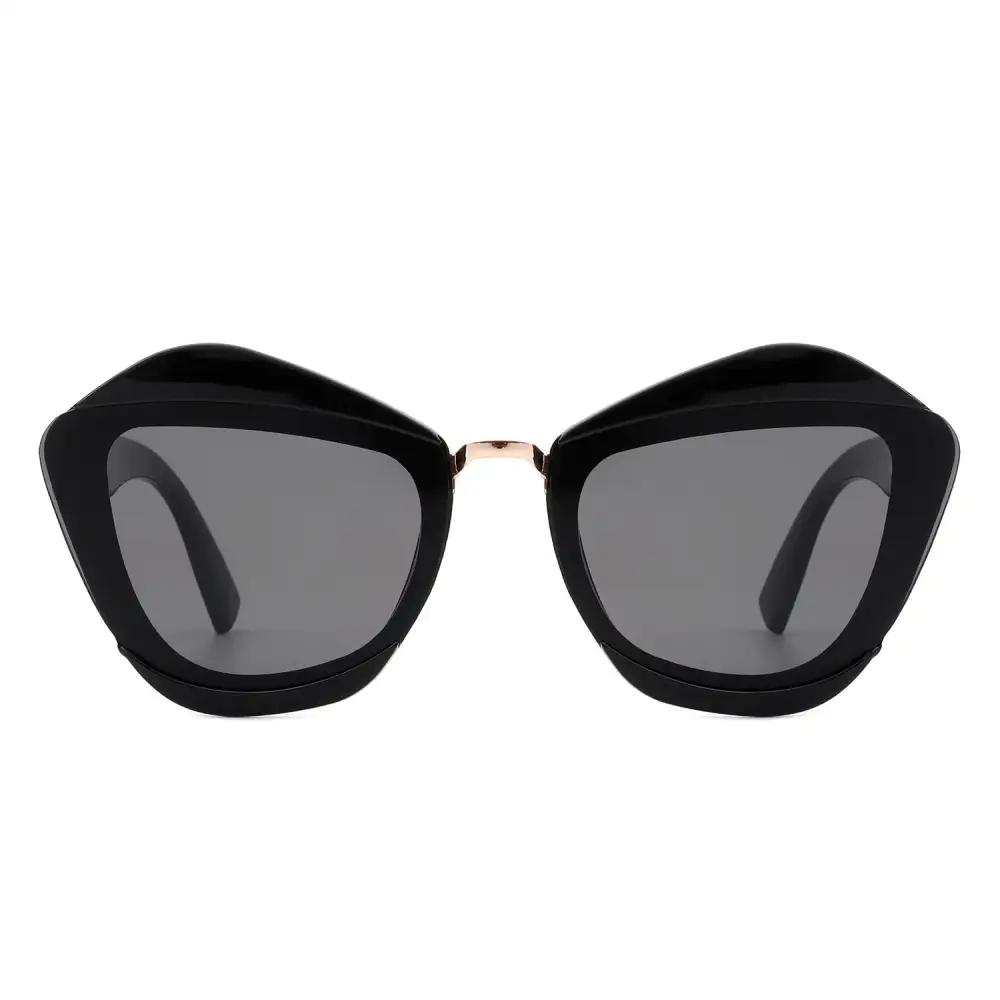 Flexible Cat Eye Square Frame Sunglasses