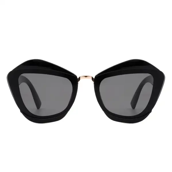 Flexible Cat Eye Square Frame Sunglasses