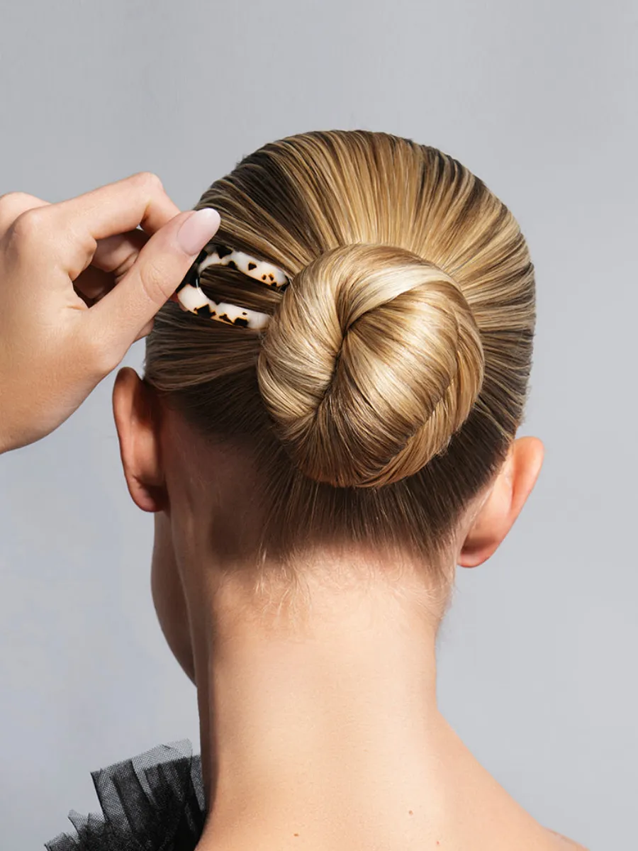 Tortoise Print U-Shaped Hair Stick