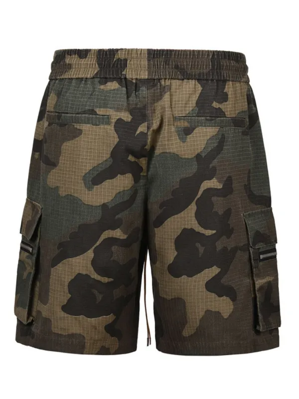 Men's Linen Blend Utility Cargo Shorts for Adventure Outfits for Travel and Leisure