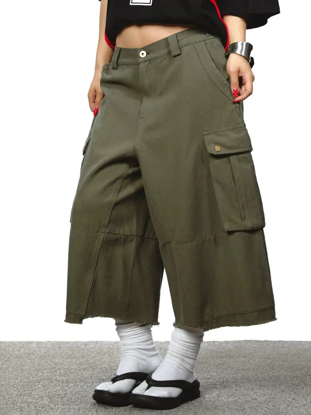Cropped Utility Pants