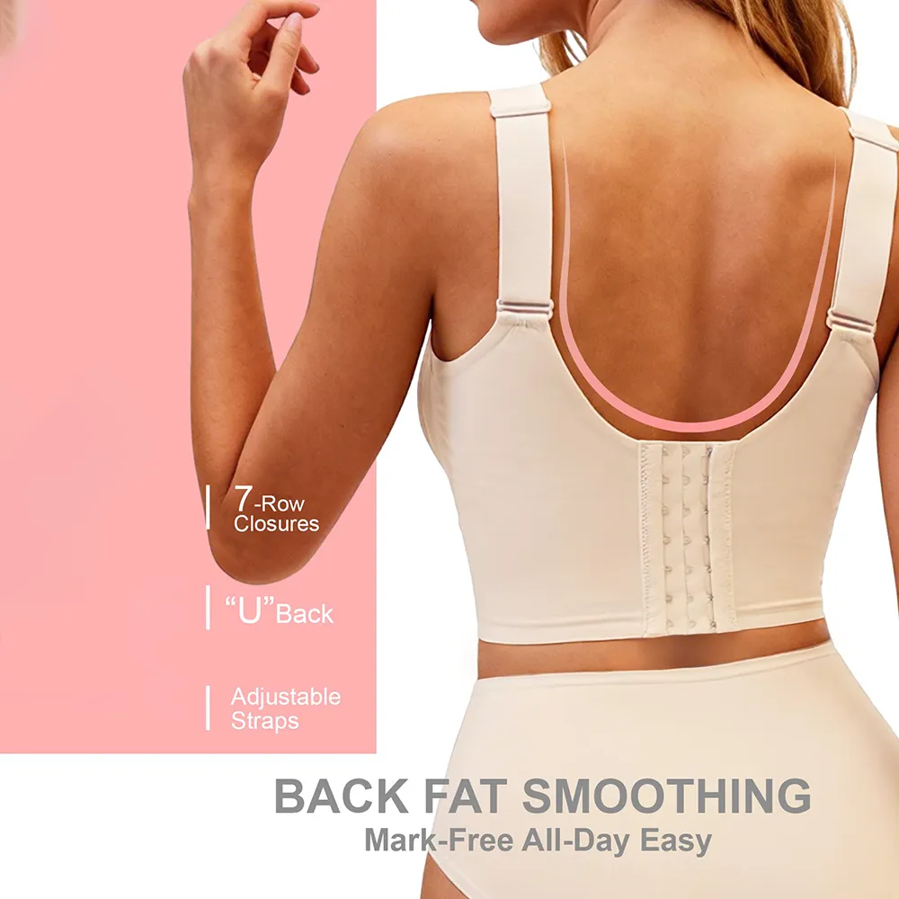 Plus Size Back Fat Smoothing Jelly Bra