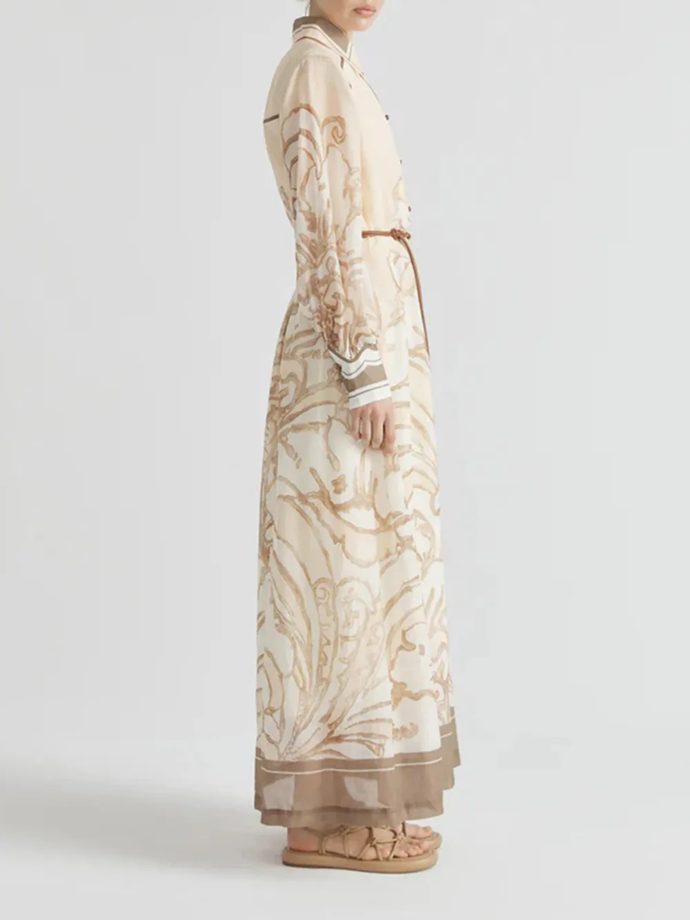 Casual Style Long Sleeve Mini Robe