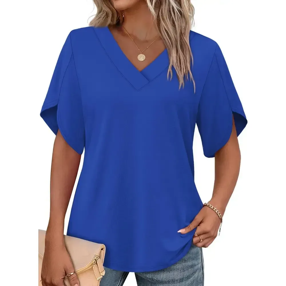 Womens Short Sleeve V Neck Dolma -- 1 for as low as $1.25