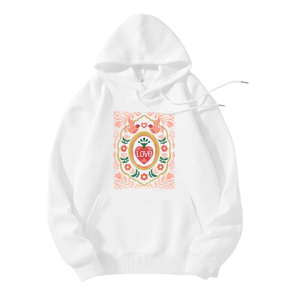 Love bird romantic totem hoodie