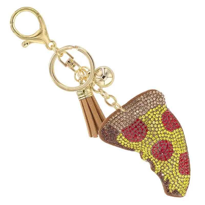Pizza Charm Keychain