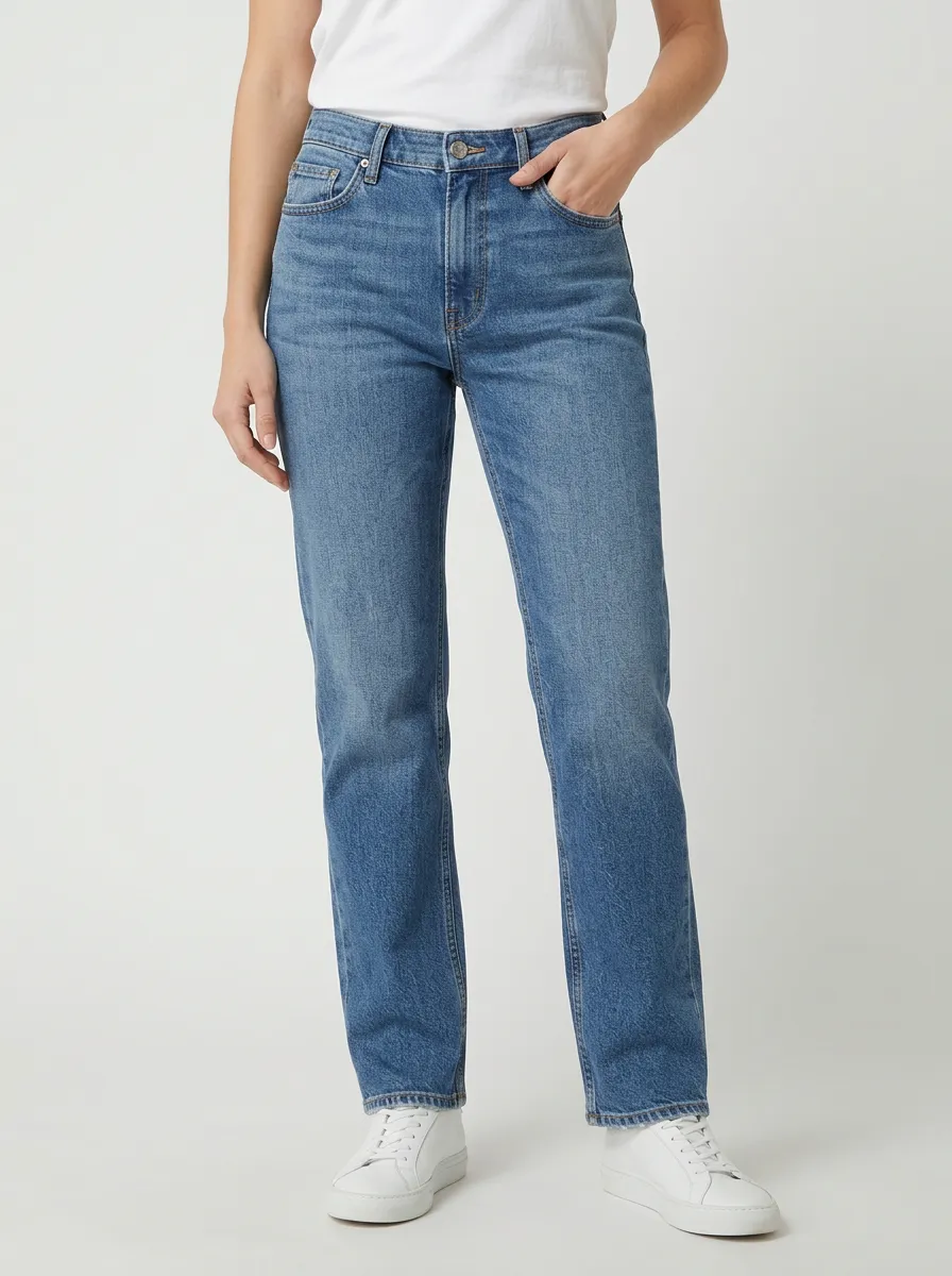 Timeless Mid Rise Denim Jeans
