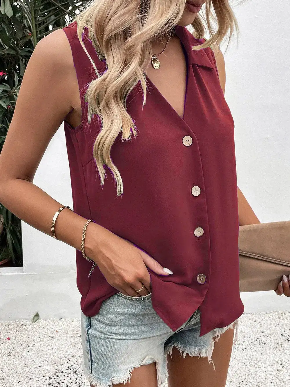 Button Up Tank