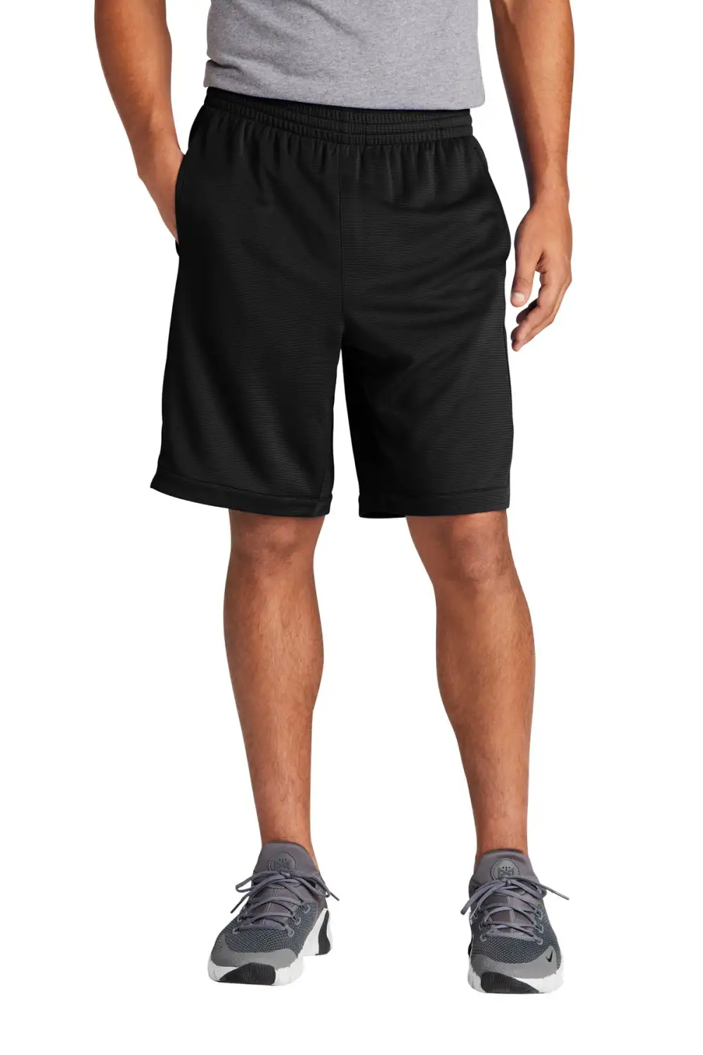 Pocketed Mesh Athletic Shorts