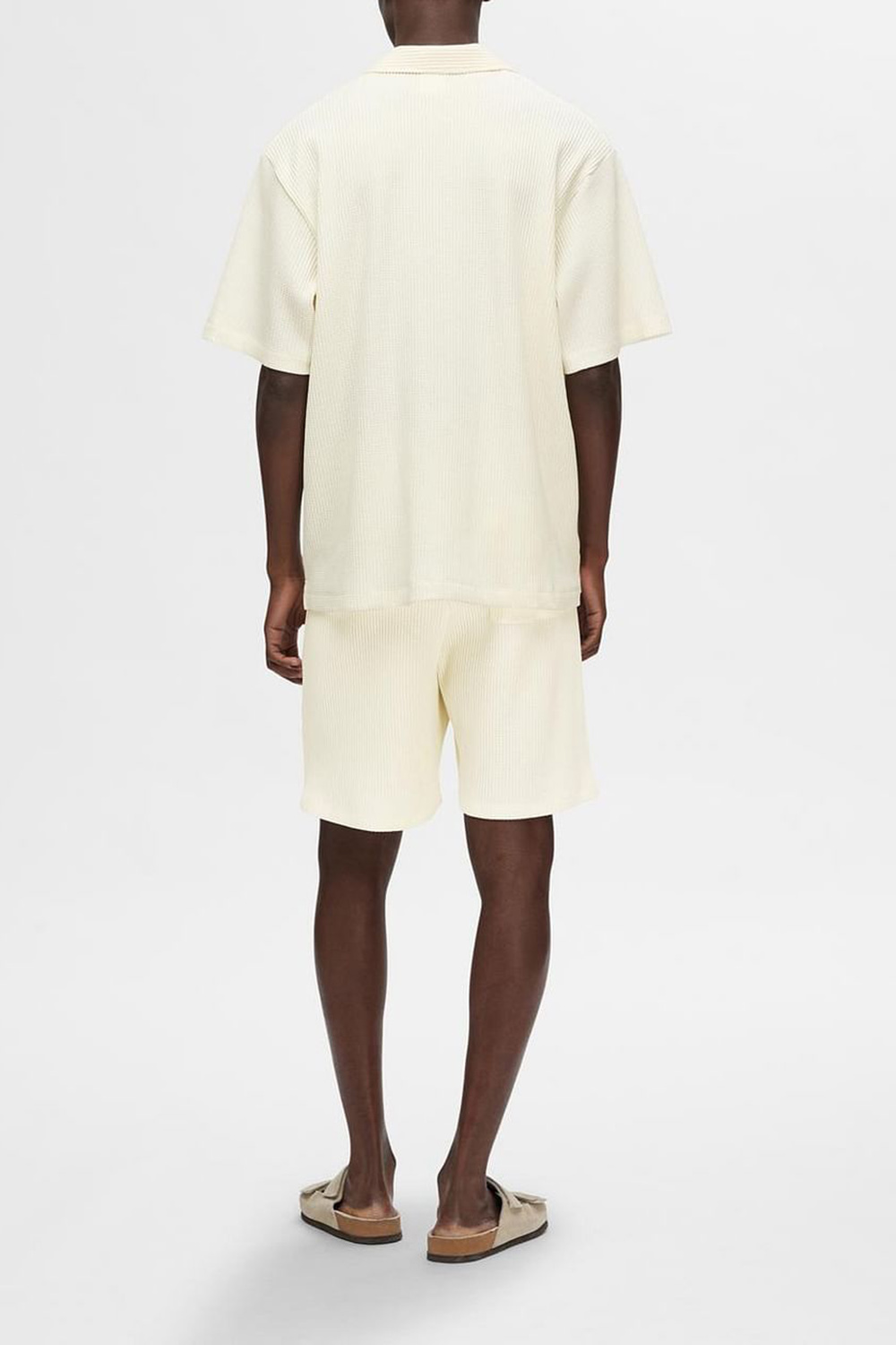 Off-White Cuban Collar Co-ord Set Shirt