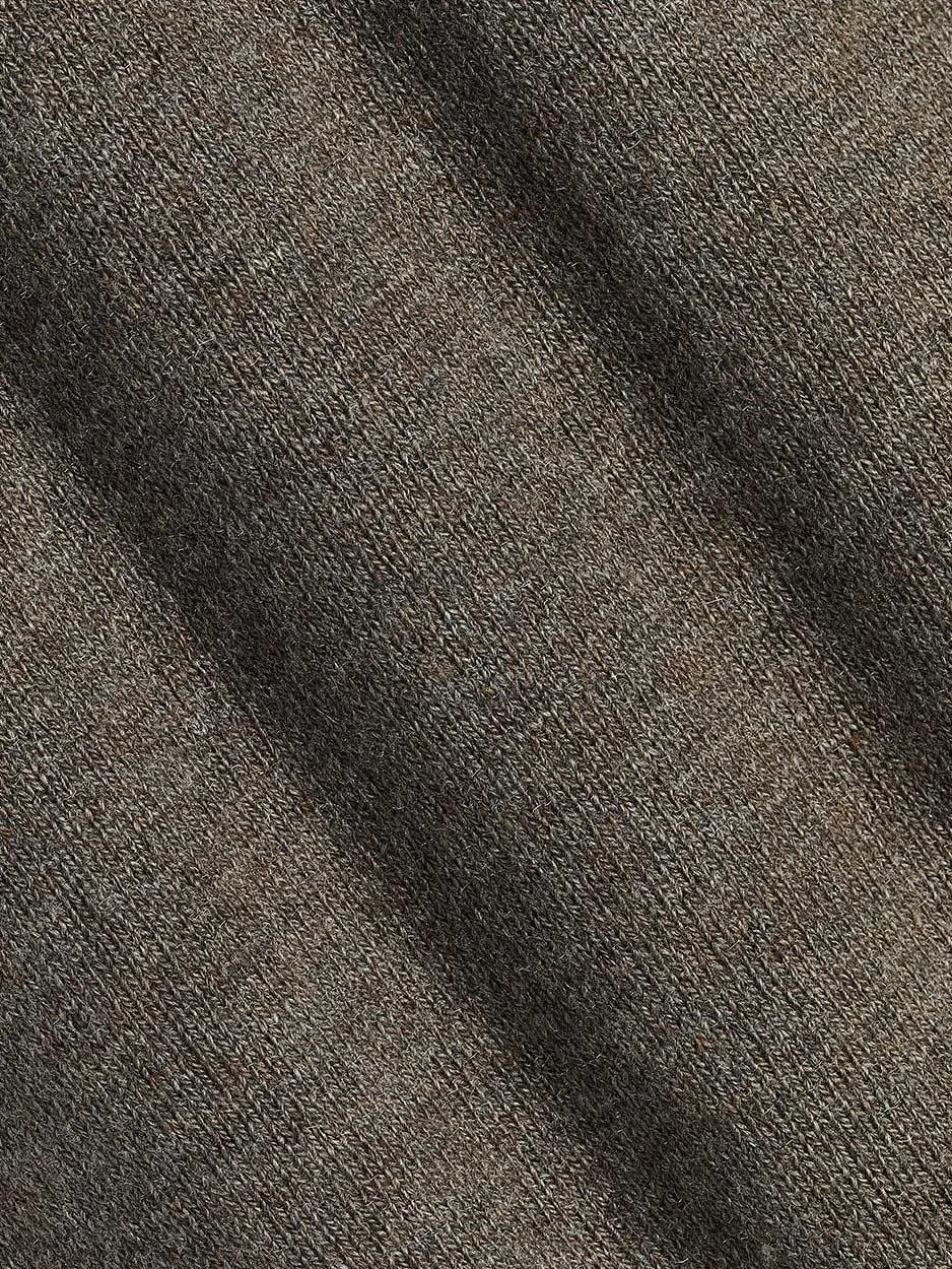 Muted Gray Crew Neck Long Sleeve Sweater