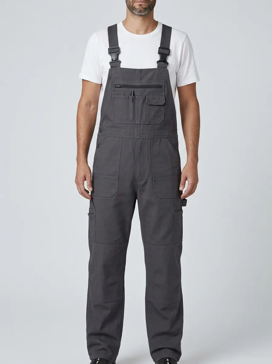 Men's Dynamic Multi-Pocket Bib Work Overalls