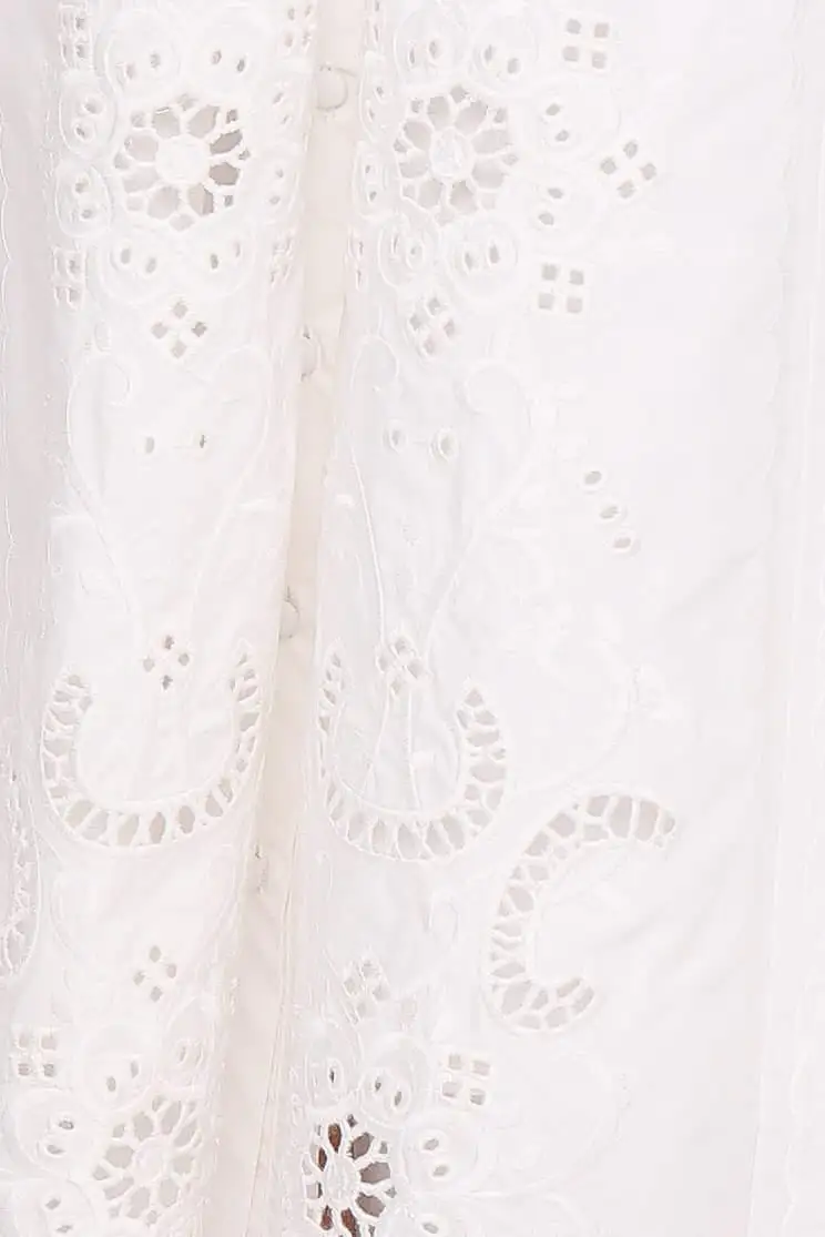 Broderie Floral High Rise Skirt