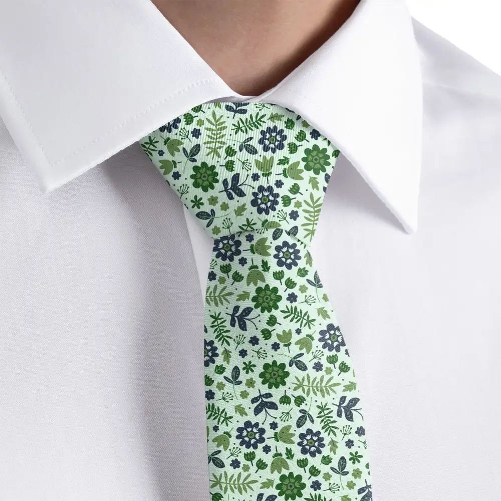 Elegant Floral Composition Necktie