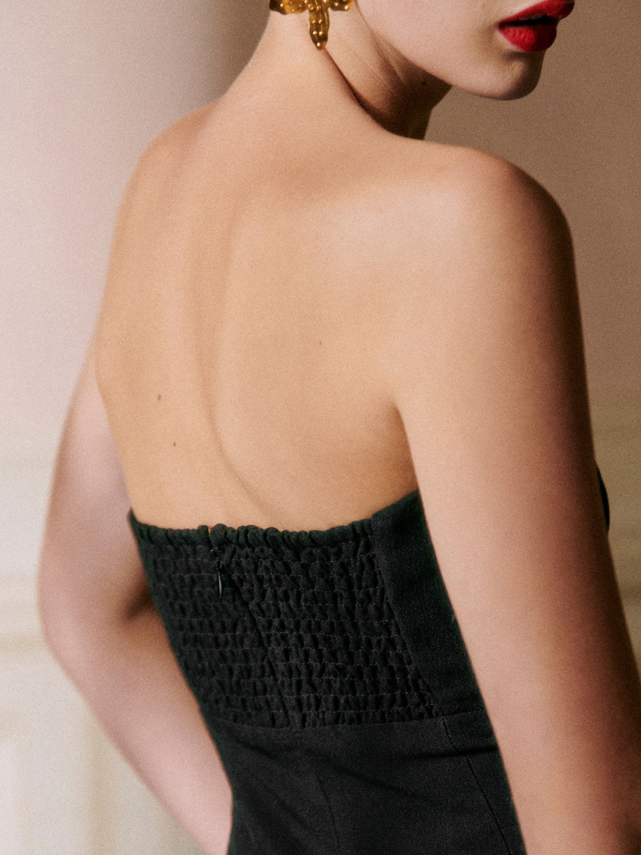 Off Shoulder Black Dresses