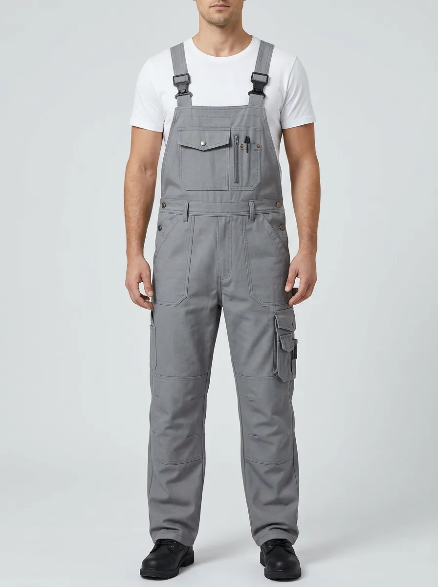 Men's Performance Inspired Multi-Pocket Bib Work Overalls