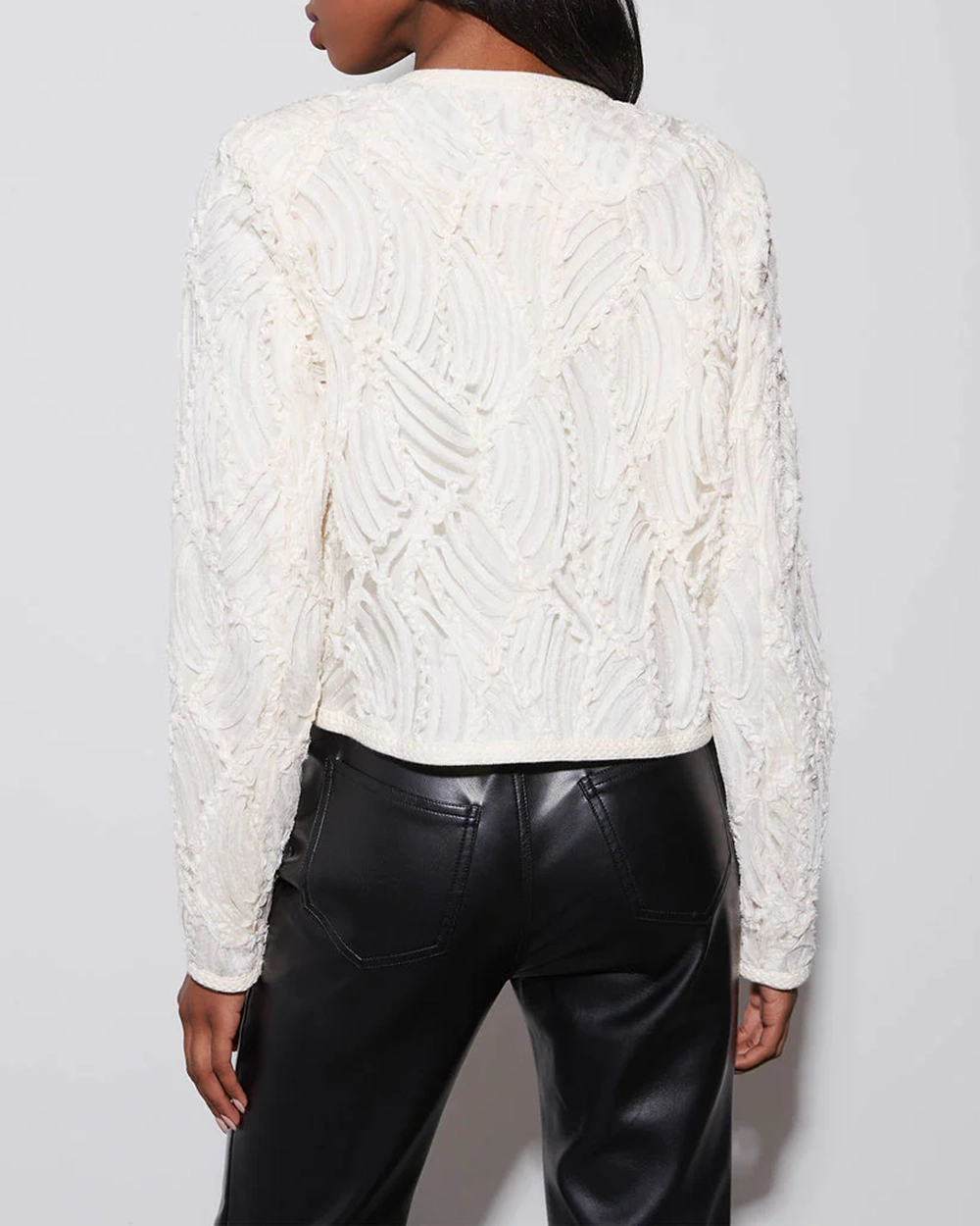 Textured Applique Jacket