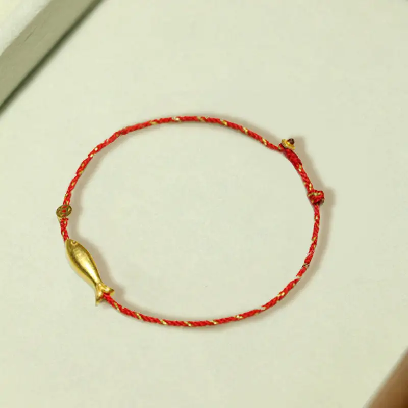 Plated Koi Fish Braided Bracelet